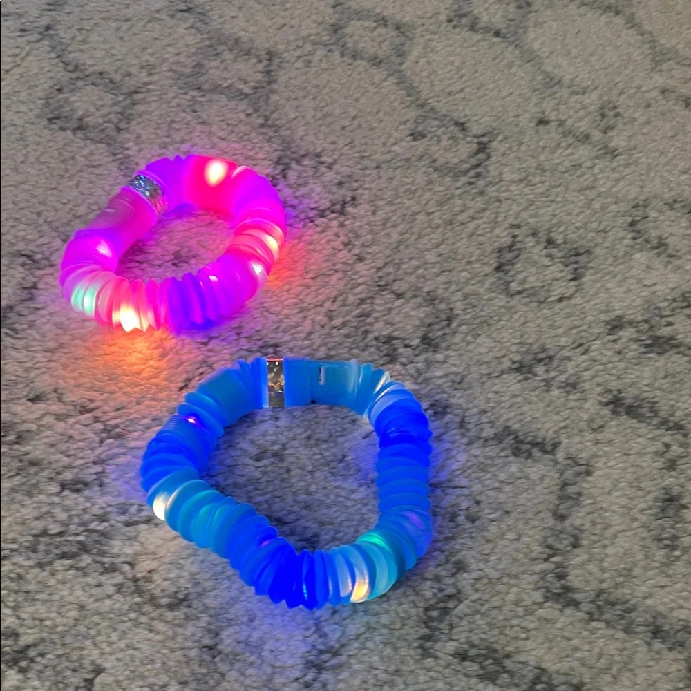 Colorful LED Light-Up Kids Bracelets